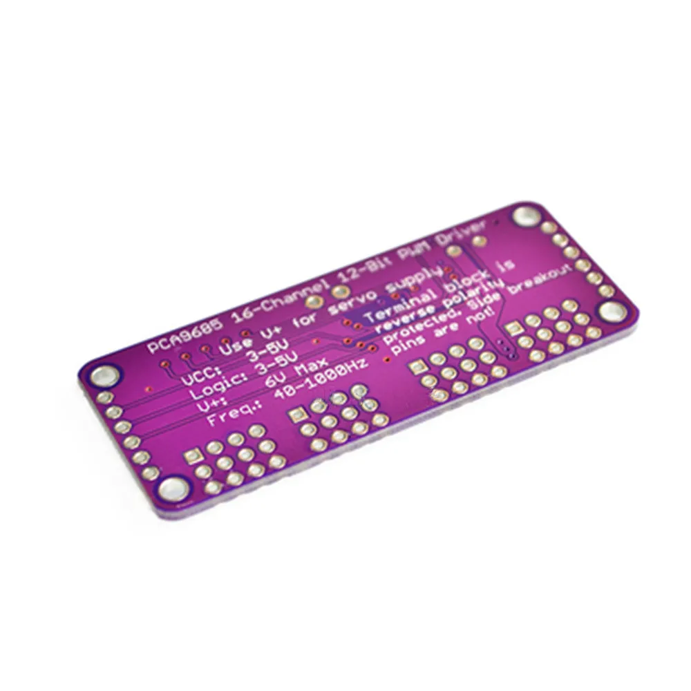 PCA9685 16 Channel Way 12 Bit PWM Servo Drive Driver 1.6 KHz PWM Servo Drive Modul untuk Raspberry Pi Shield Board