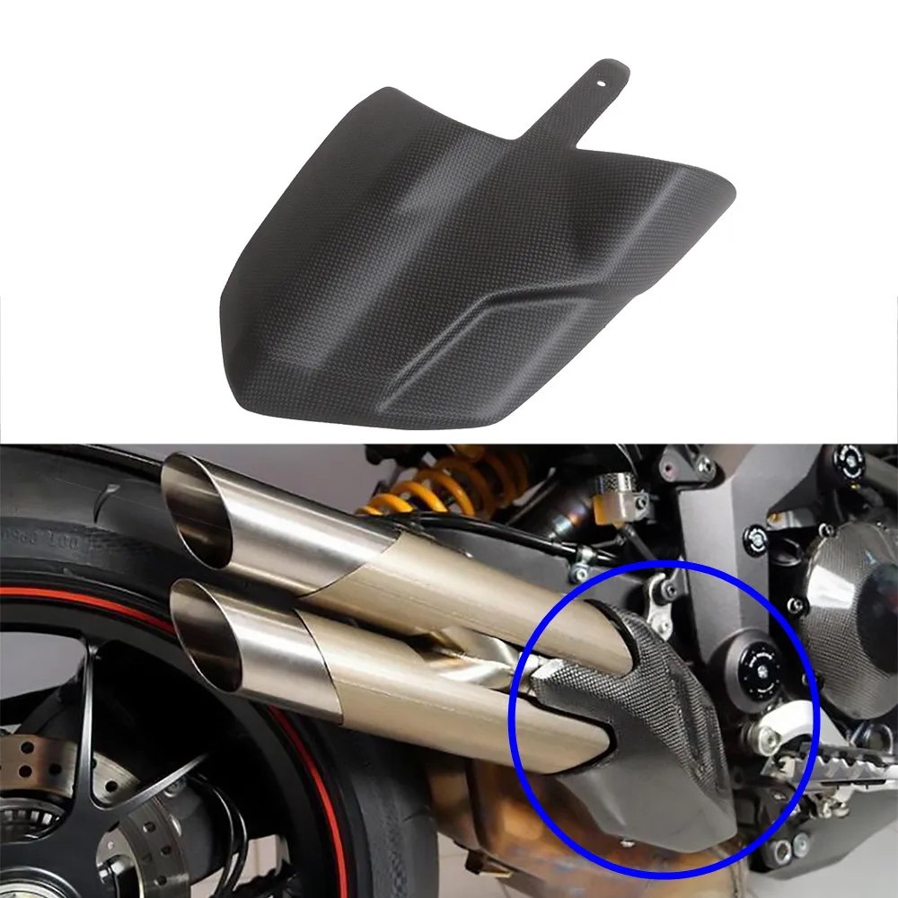 

For Ducati Multistrada 1200 2015-2017 Exhaust Cover Shield Carbon Fiber Motorcycle Multistrada 1200 S Touring 1260 2018