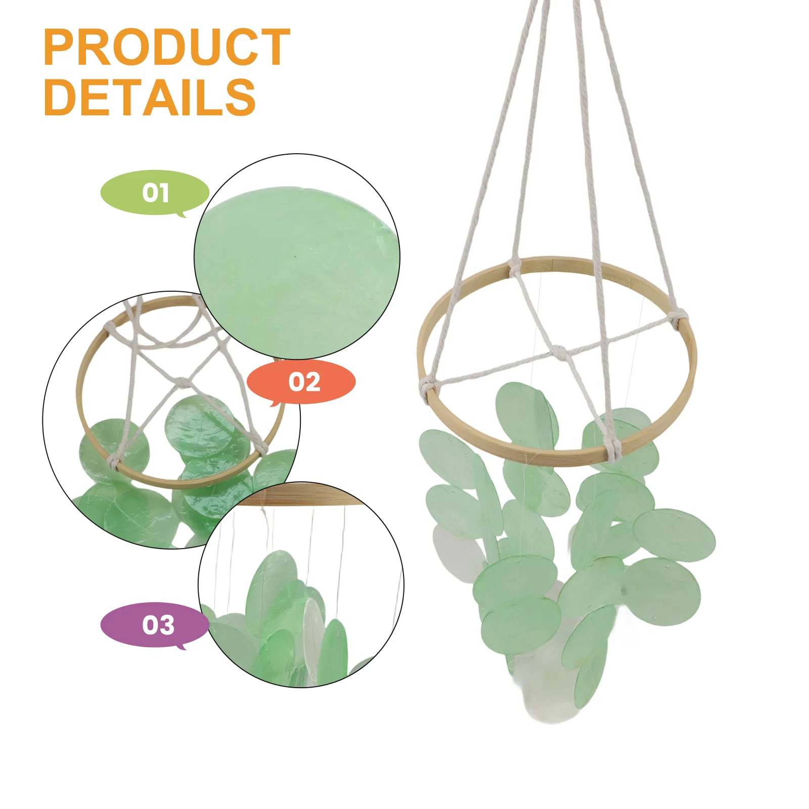 Hanging Bohemian Shell Wind Chime Handmade Coastal Decor For Tranquil Spaces Outdoor Terrace Decoration Wind Chime Craft
