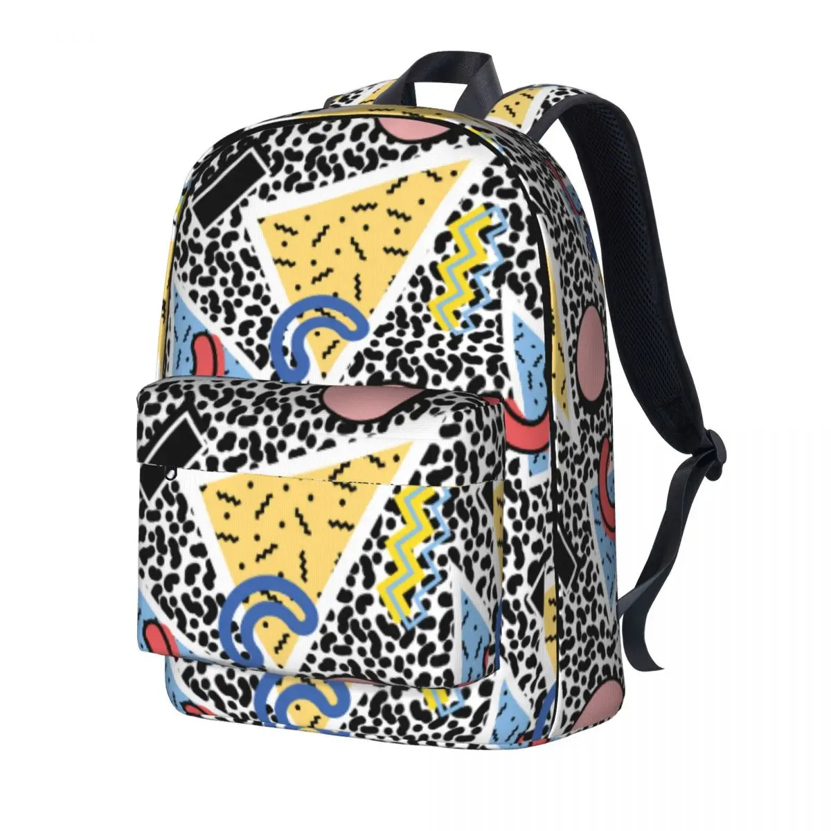 

Retro Back To School Backpack 80s Geometric Abstract Leisure Backpacks Student College Pattern High School Bags Design Rucksack