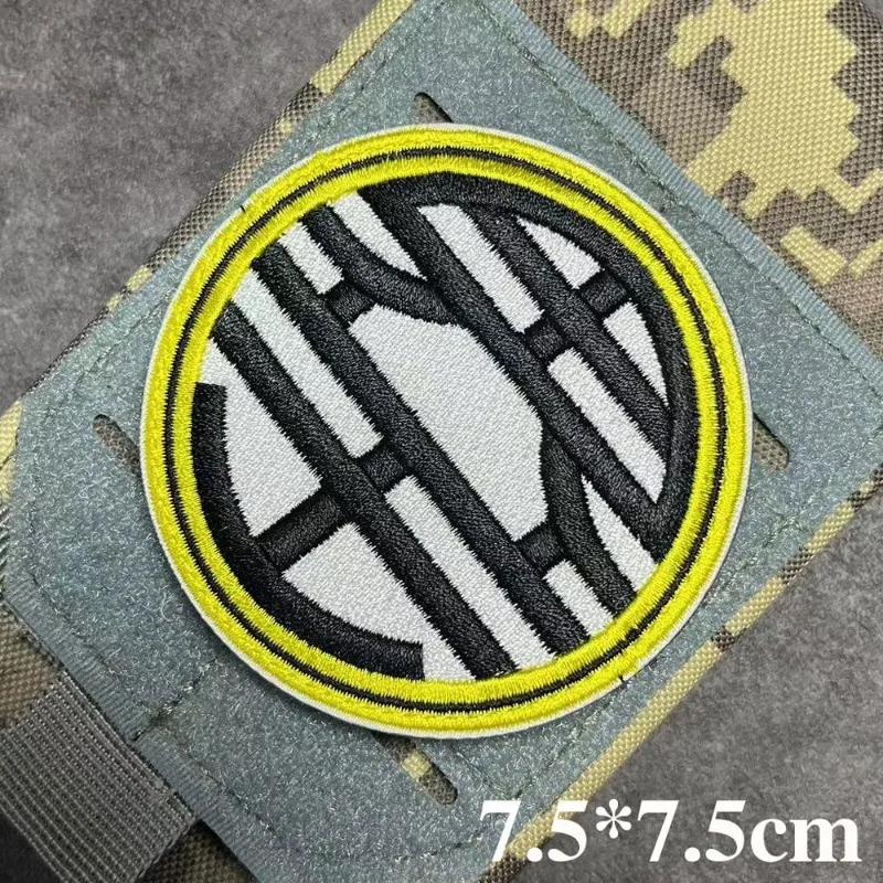 Dragon Ball Kame Sennin Son Goku Anime Peripheral Two-Dimensional Embroidered Cloth Patch for Clothes Shoes and Hats with Velcro view 4