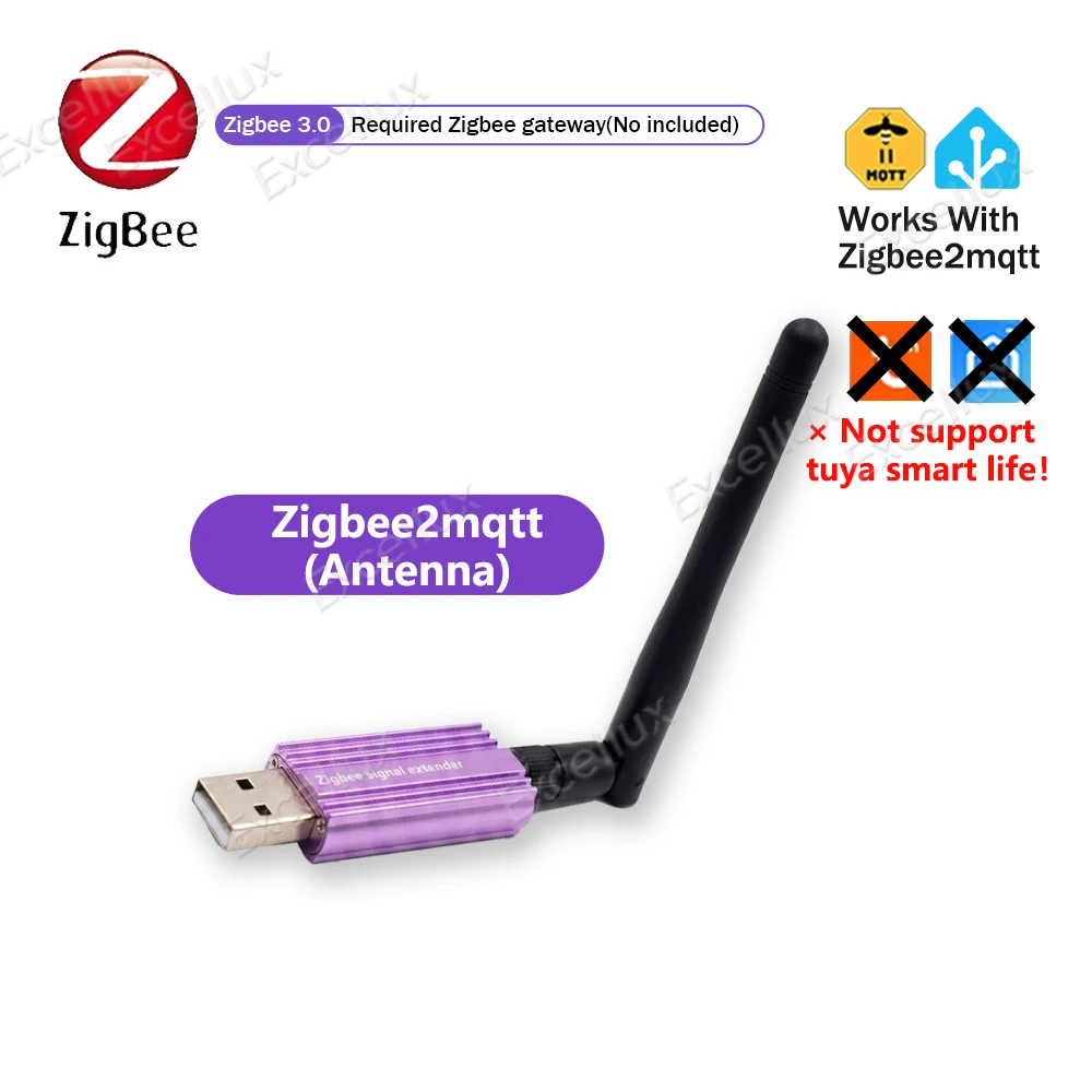 USB Zigbee Signalverstärker Reichweitenverlängerer Hochleistungsantenne Smart Home Mesh Booster Kompatibel mit Tuya Smart Life Home Assistant Z2M