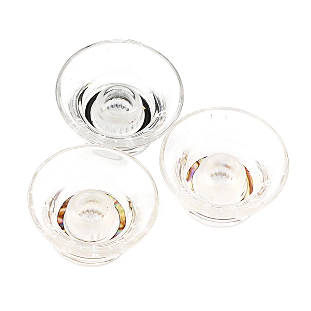 

3Pcs Electric Guitar Volume Knobs Durable Plastic Replacement Parts for Repair Stylish Modern Design Easy to Install