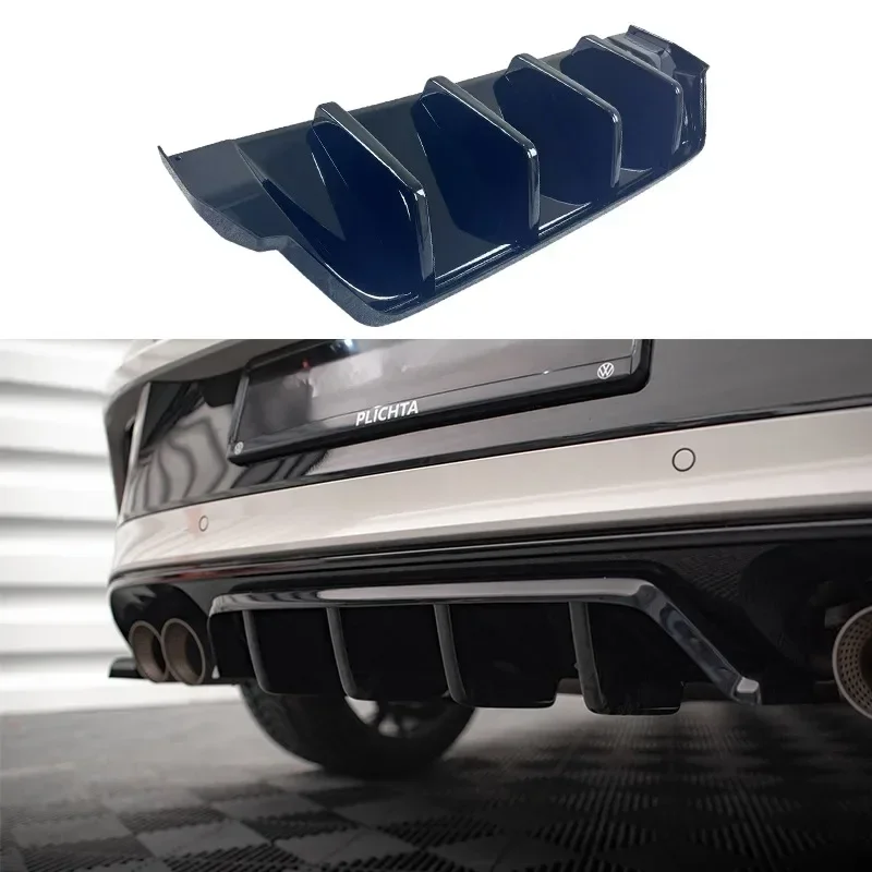 For Volkswagen T-Roc R / R-Line Mk1 Facelift 2021-2025 Maxton Style Car Rear Bumper Diffuser Splitter Spoiler Rear Valance Trims