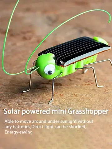 Juguete de Grasshopper Solar, rompecabezas para niños, regalo de simulación de insectos, regalo para niños y niñas, educación científica, juguete divertido, móvil para niños