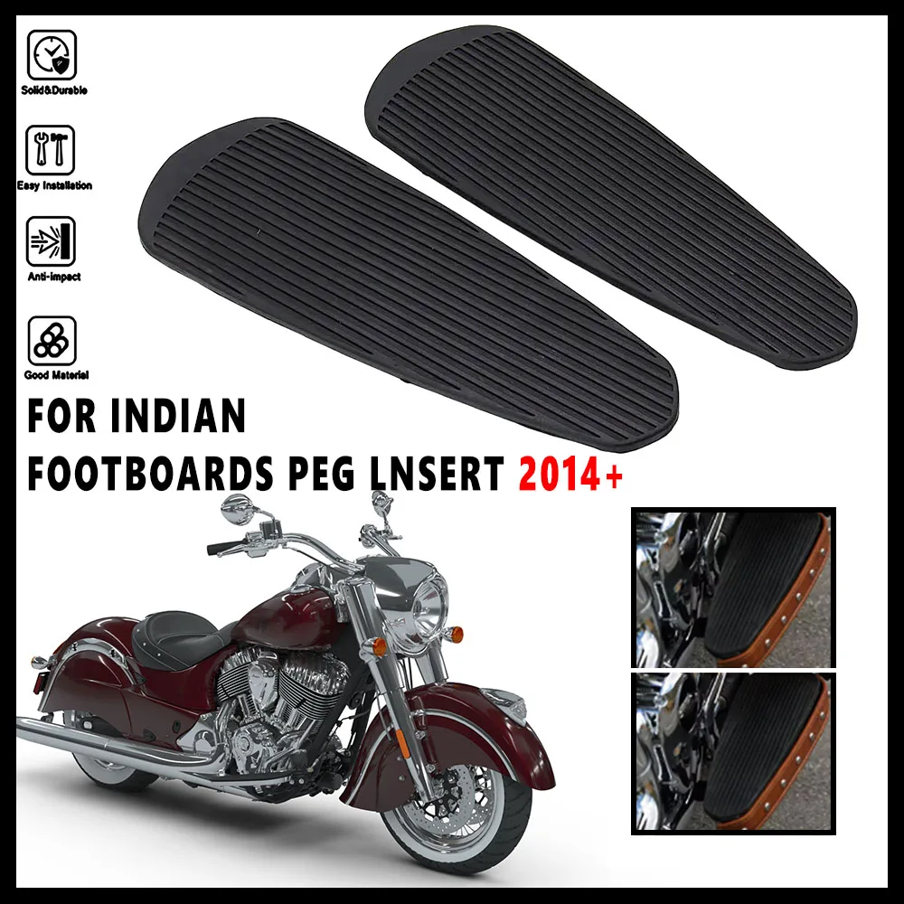 

Motorcycle Accessory Rubber Footboard Foot Pegs Pedals For Indian Chief Chieftain Roadmaster Springfield 2014-2019 Footrest Pads