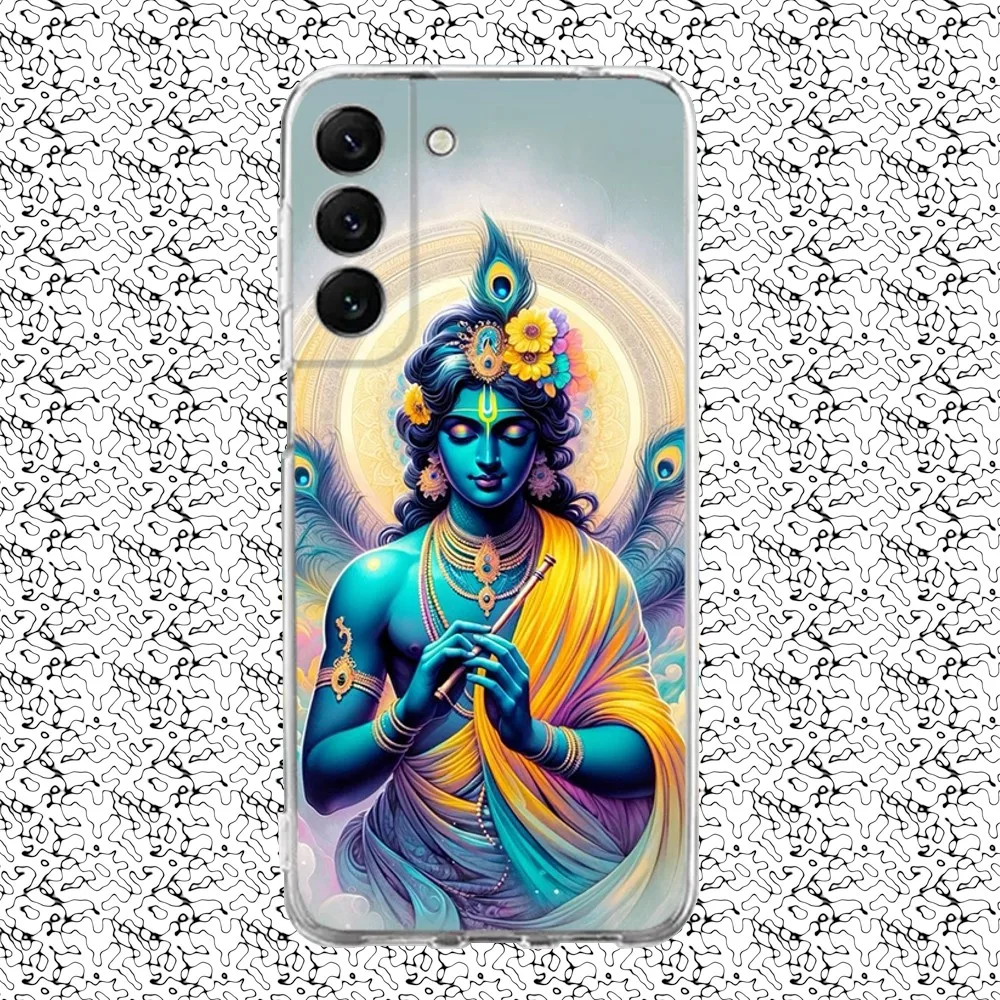 Vishnu Hare Krishna Phone Case Silicone For Samsung S30,S23,21,22,20 Ultra,S20 FE lite,S10,9,PIus Note20ultra Cover Clear