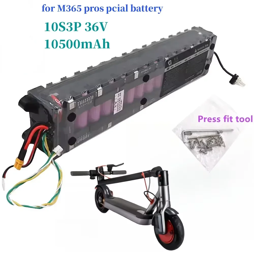 For Xiaomi M356 electric scooter dedicated lithium battery pack 10500mAh, with waterproof Bluetooth communication 10S3P 36V