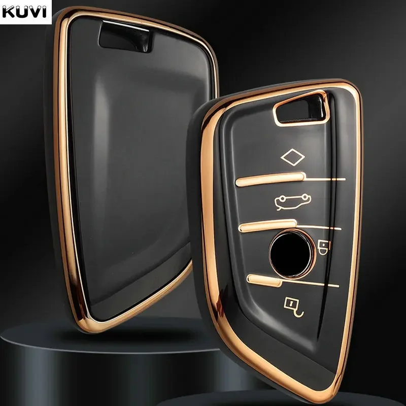 Car Remote Key Case Cover Shell Fob For BMW X1 X3 X4 X5 X6 F15 F16 G30 3 5 7 Series G11 F48 Accessories Keychain