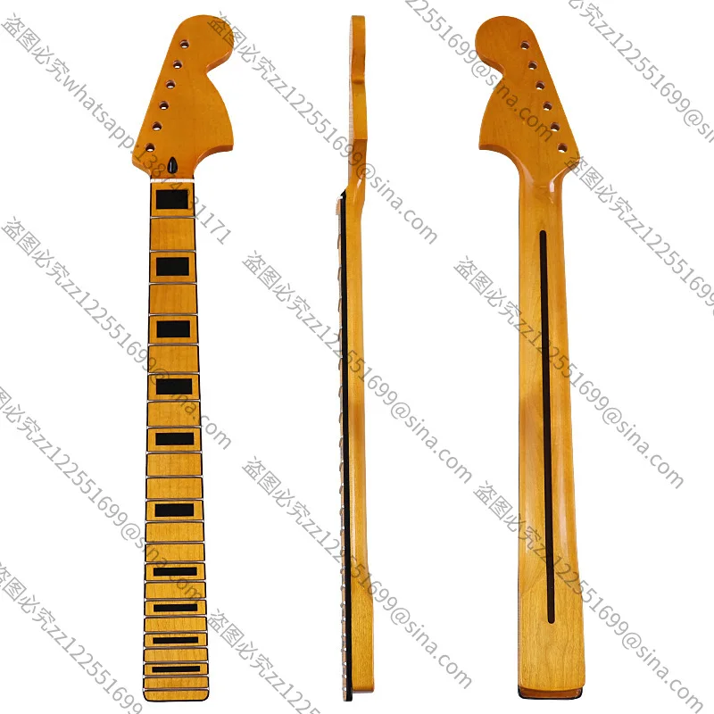 adatto-per-chitarra-elettrica-st22-con-manico-largo-56-testa-grande-bordo-quadrato-giallo-e-nero-luce-brillante-modificabile-fai-da-te