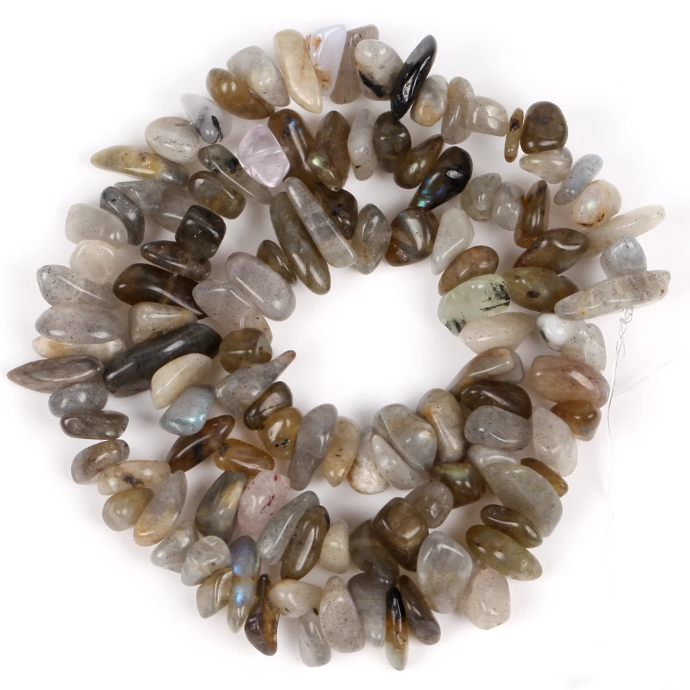 Natürliche Stein Chips Perlen 3-5-8-12mm Unregelmäßige Kies Perlen Für Schmuck Machen Freeform Perlen diy Halskette Armband 15''