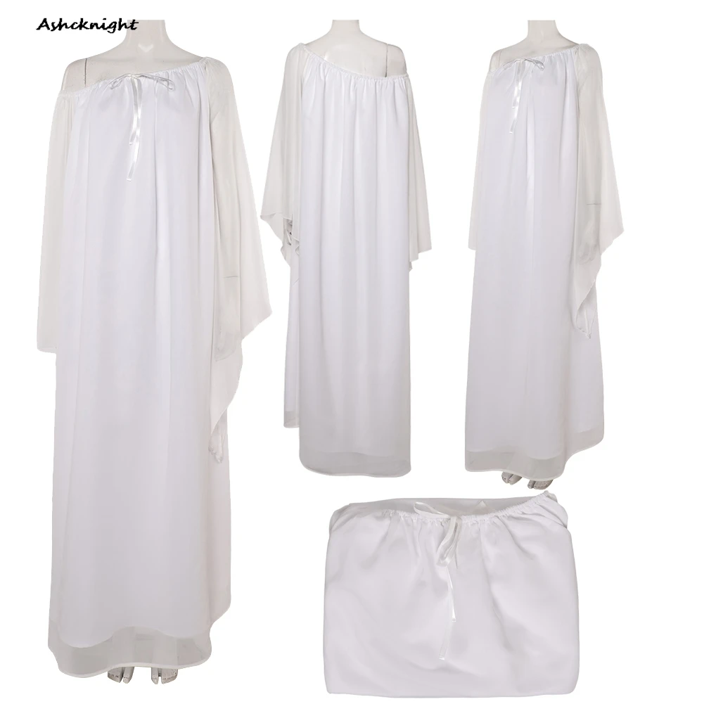 

Padme Cos Amidala Cosplay Movie Space Battle White Dress Women Party Disguise Roleplay Halloween Costume Carnival Outfits Suits