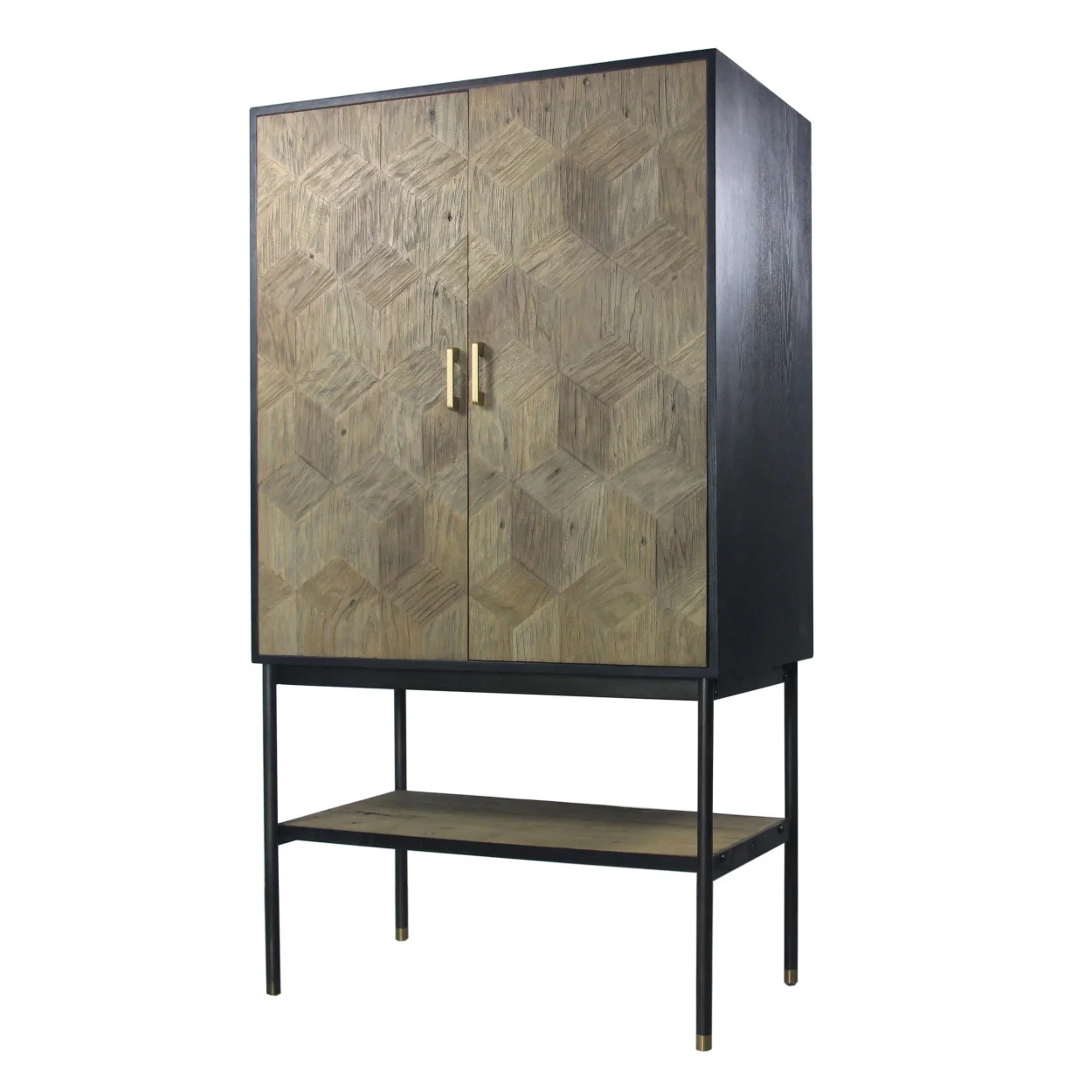 # Living Room Antique Solid Wooden Storage Wine Flat Pack  Cabinets Furniture