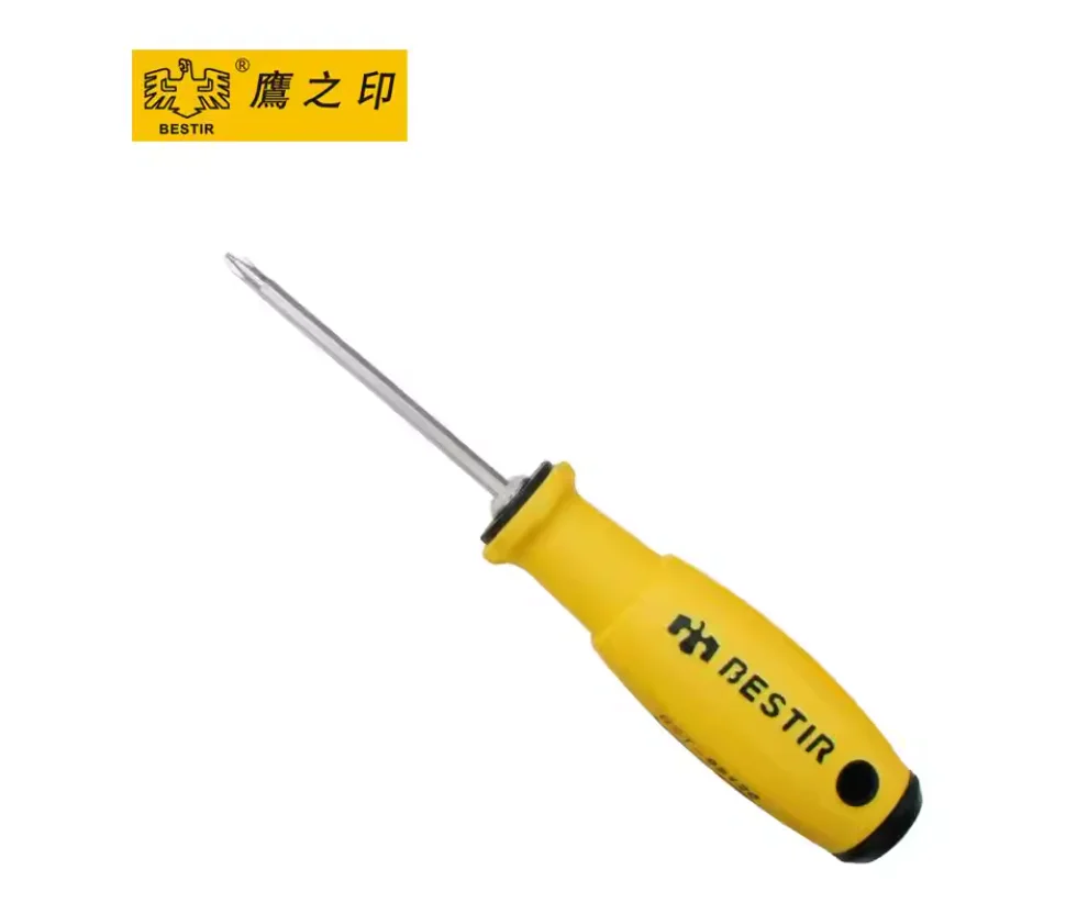 BESTIR tool CR-MO steel dual-purpose screwdriver slotted phillips 4x75mm 6x100mm TPR handle NO.95120