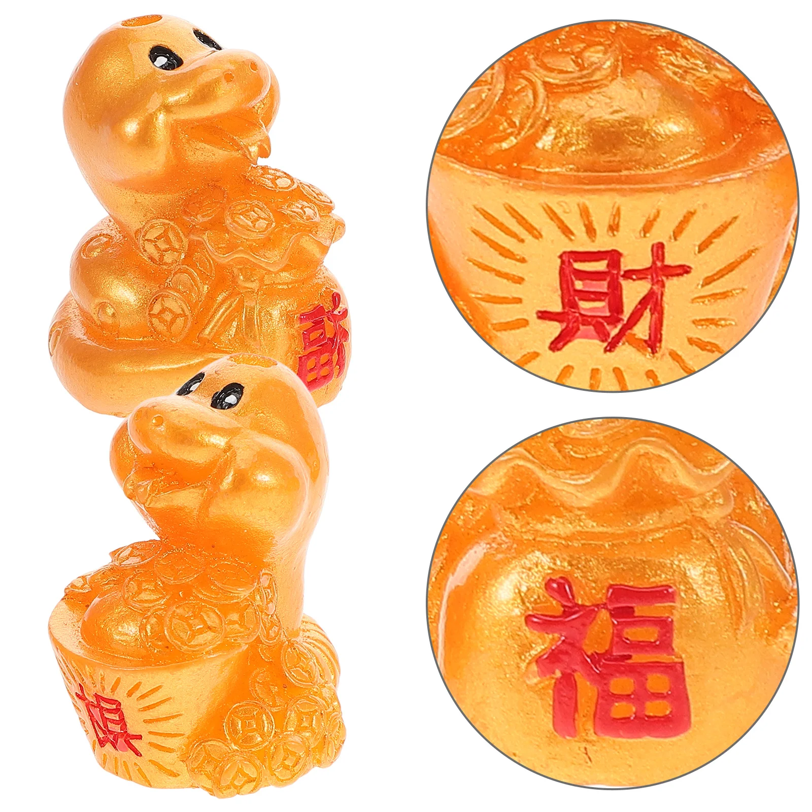 10pcs Snake Charms Resin Chinese Zodiac Pendant For Diy Keychain Hanging Decor Year Of The Snake Craft Jewelry Making