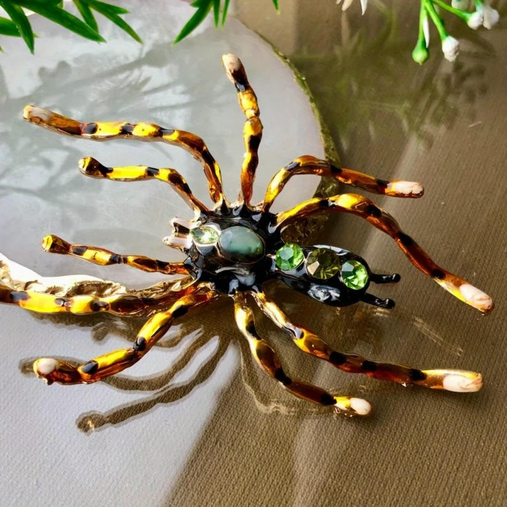 

Baroque Luxury Spider Design Men's and Women's Brooch Pins，Jewelry Accessories Wedding Holiday Party Couple Surprise Gift