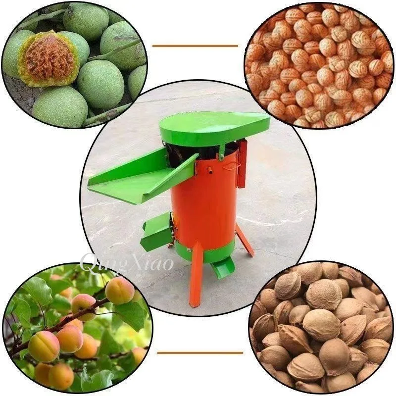 Agricultural Machinery Small Nut Peeling Machine For Jujube Apricot Peach And Walnut Green Skin Removing Separator Home Use view 5