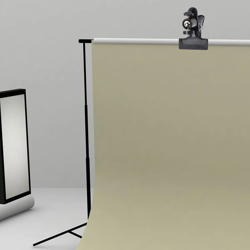 

2Pcs Ball Head Mount Camera Clamp Backdrop Clips for Tripod Stand Flash Holder Heavy Duty with Protective Rubber Non-Slip Grip