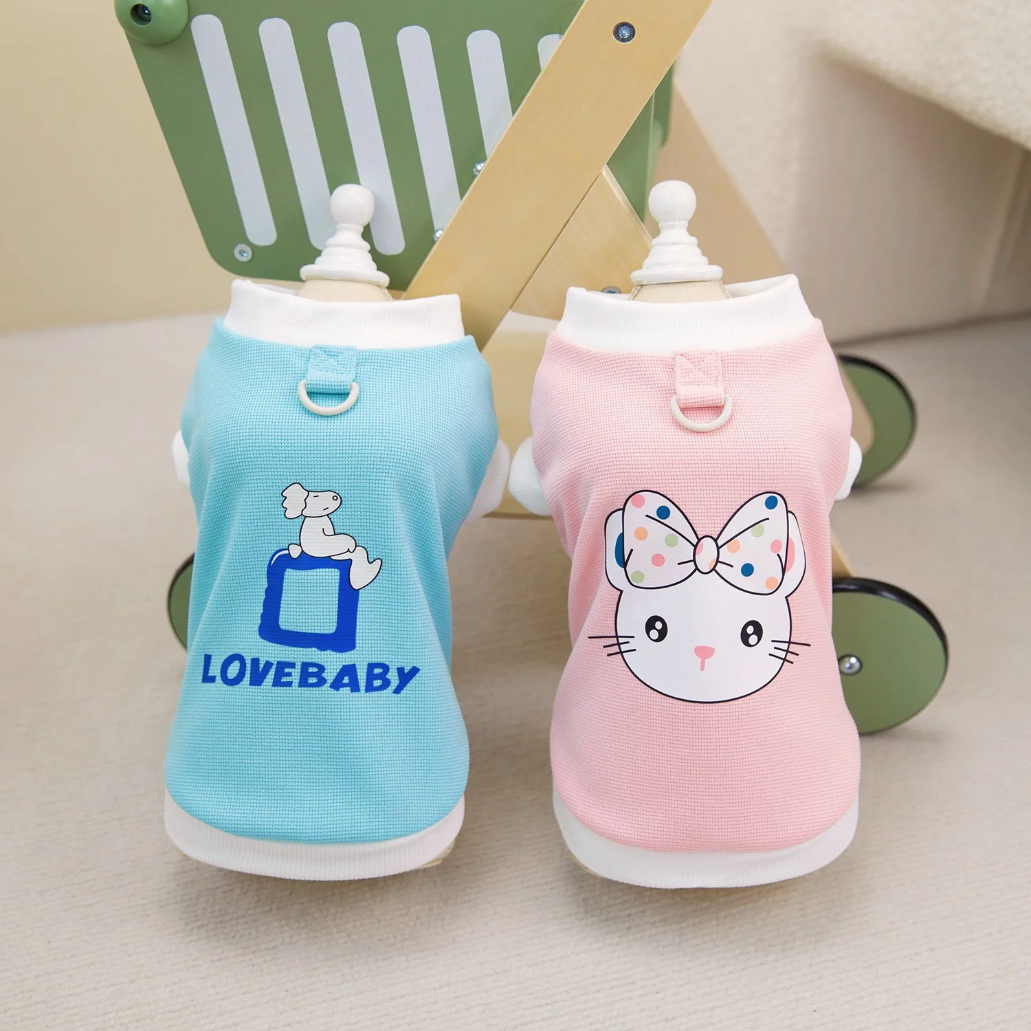 Truelove الكرتون طباعة كلب الملابس تي شيرت سترة تشيهواهوا الاشياء جرو الملابس الملابس السلع تنفس سترة للقطط #4