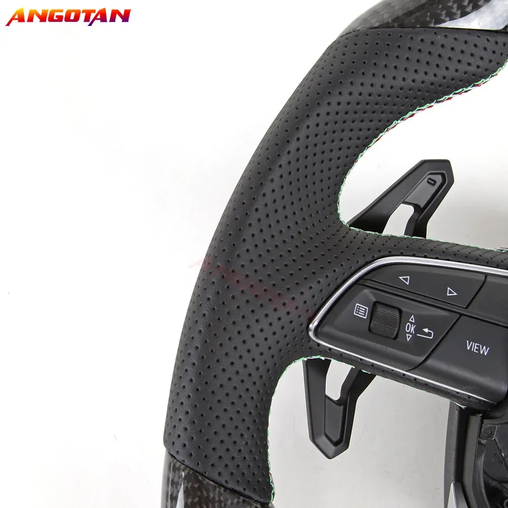 For Lamborghini Urus Steering Wheel Carbon Fiber Italy Alcantara Leather Sport Wheel 2018 Model Steering Wheel