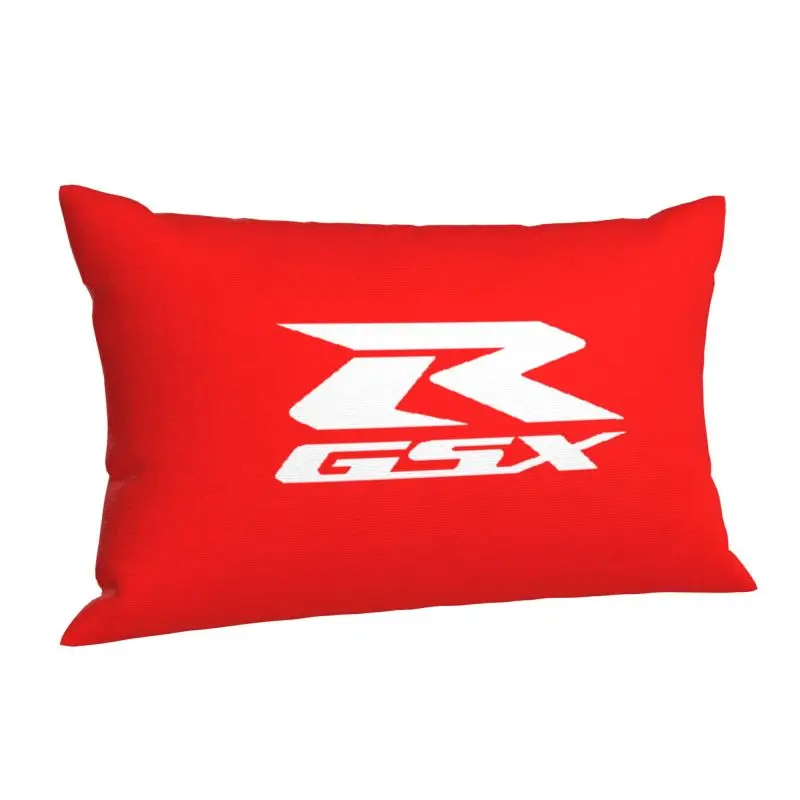 Custom Motorcycle-Suzukies GSXR Motor Racing Pillow Case Luxury Cushion Cover Soft Pillowcase