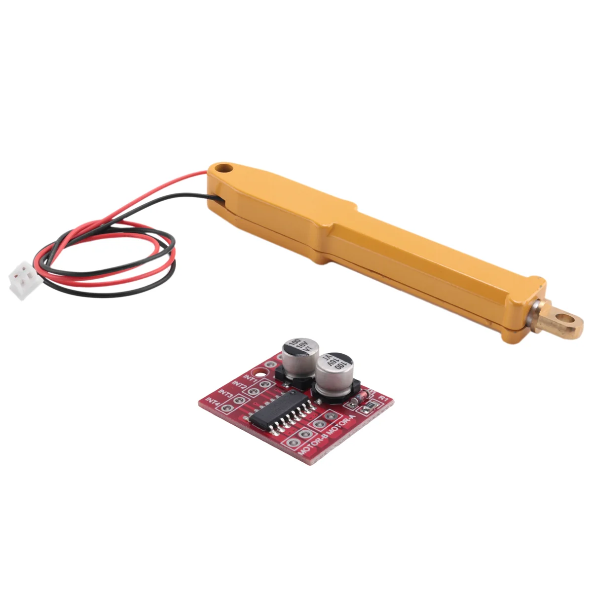 N20 Elektrische Volledig Metalen Duwstang Duwstang Voor Rc Graafmachine Dump Truck Metalen Cilinder Met Motor Aandrijving Board -6V