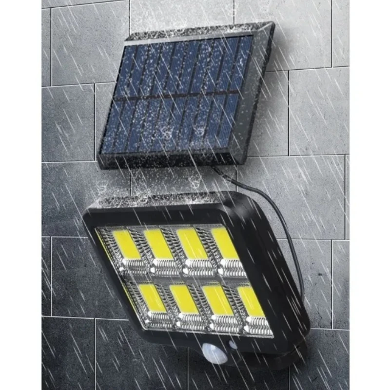 

Солнечный прожектор 100-160LED, нулевая мощность, даже в магазинах/облачном периоде, настенный светильник для двора/забора, простая установка