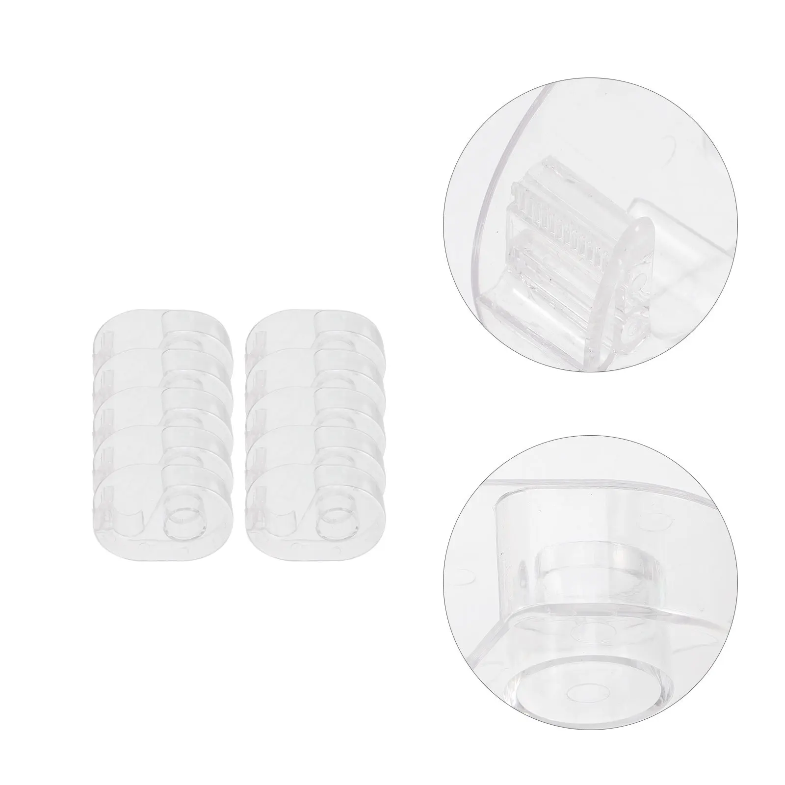 

10Pcs Exquisite Tape Cutter Small Transparent Holder Convenient for Scrapbooking Art Projects Picture Framing Tape