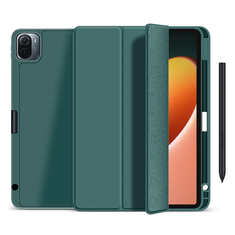 Funda de silicona para Xiaomi Mi Pad 5 Pro, Funda inteligente con portalápices