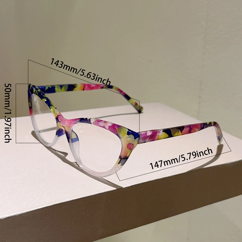 KAMMPT خمر عين القط نظارات للقراءة النساء 2025 موضة جديدة الضوء الأزرق حجب طول النظر الشيخوخي نظارات العصرية شيك إطارات البصرية #6