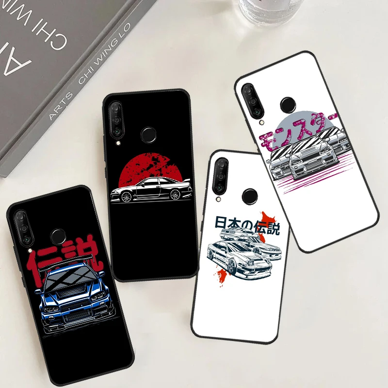 Tokyo Racing car Cover For Huawei Nova 10 9 SE 5T 11i 8i 7i 3i Y90 Y91 Y70 Y60 Y61 P40 Lite P30 P60 Pro Case