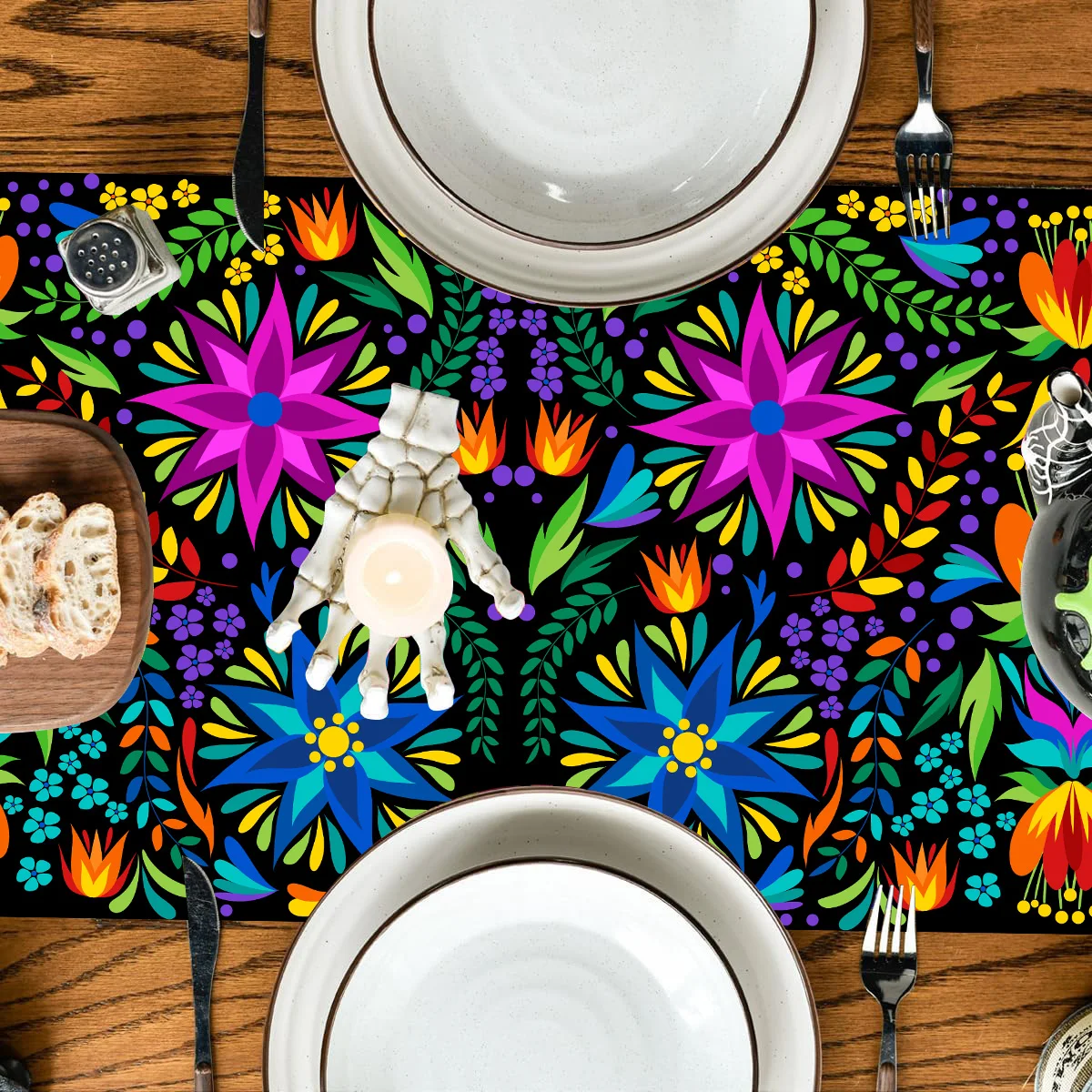 Colorful Flowers Table Runner - Tablet Accessories Kit ulasan dan harga
