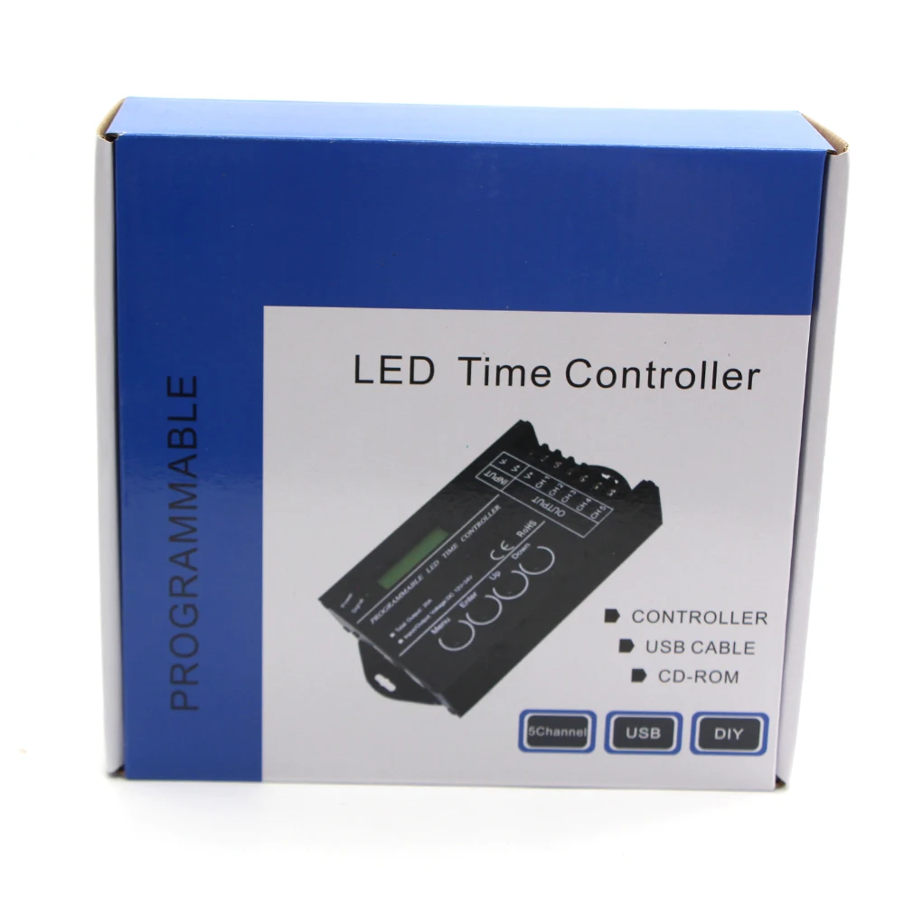 WiFi Time Programmable Led Controller Dimmer RGB Aquarium Lighting Timer TC421 TC420 5 Channels RGB Controler For Led Strip lamp