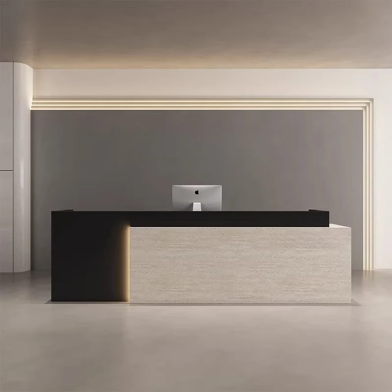Simple beauty salon, cash register, clothing barbershop, medical beauty bar table, lacquered yoga studio, company front desk, re