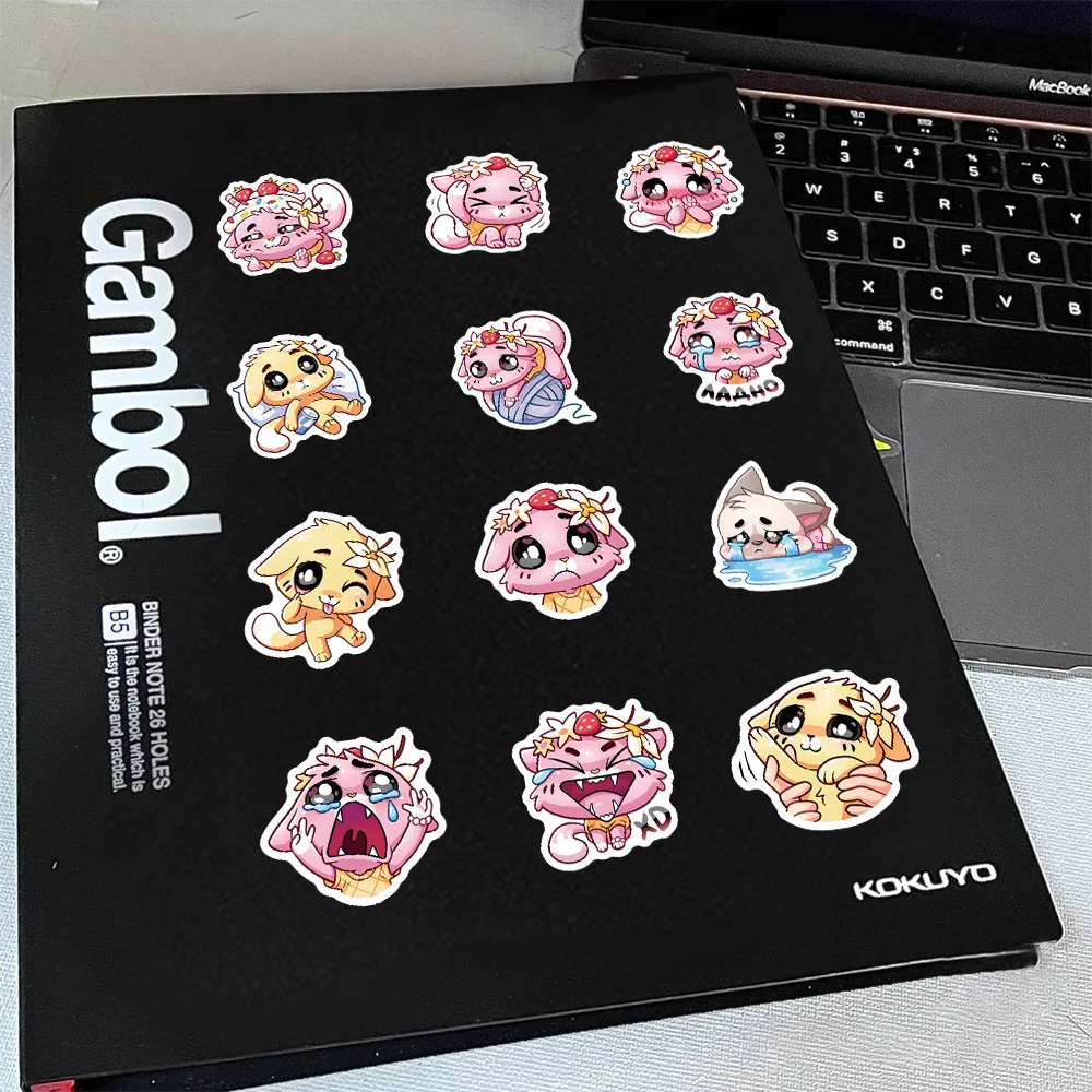 10/30/70PCS Kawaii Katze Aufkleber Niedlichen Cartoon Tier Aufkleber DIY Laptop Telefon Gitarre Auto Fahrrad Skateboard gepäck Graffiti Kinder