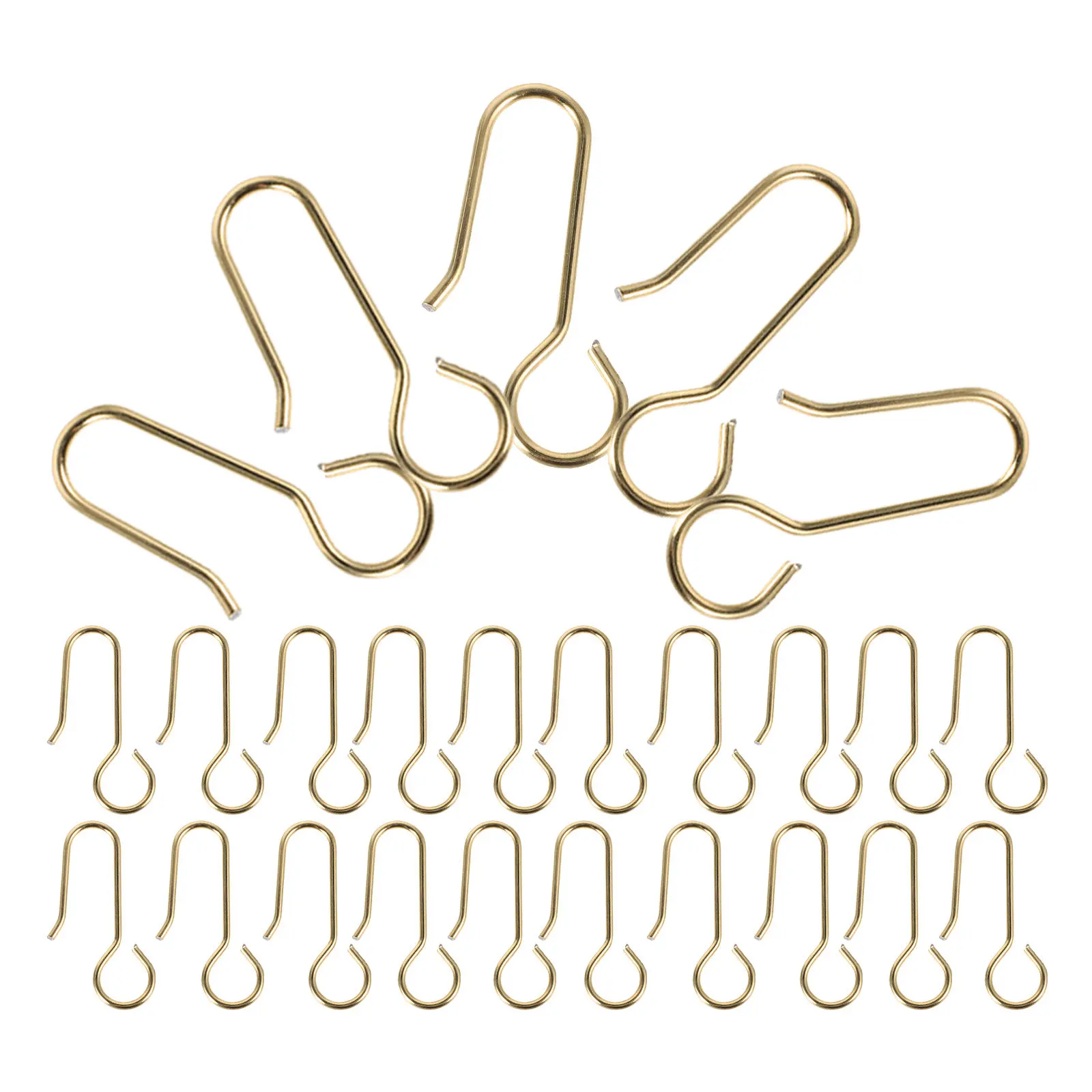 

100 шт. металлических крючков для потолочных штор, сверхпрочные скользящие крючки для карнизов, аксессуары для душевых занавесок, аксессуары для душа