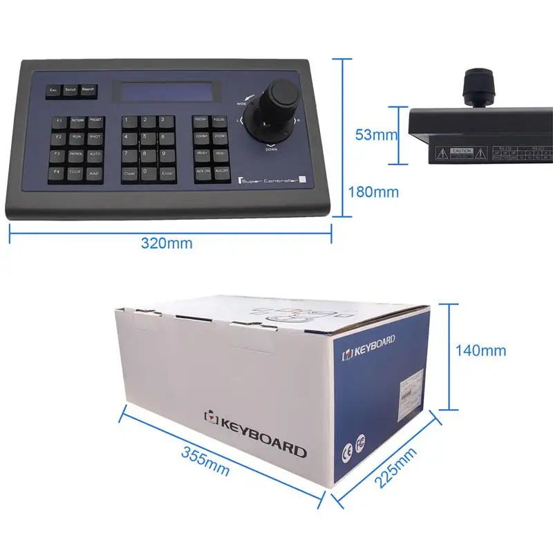 Keyboard Joystick Camera PTZ Controller