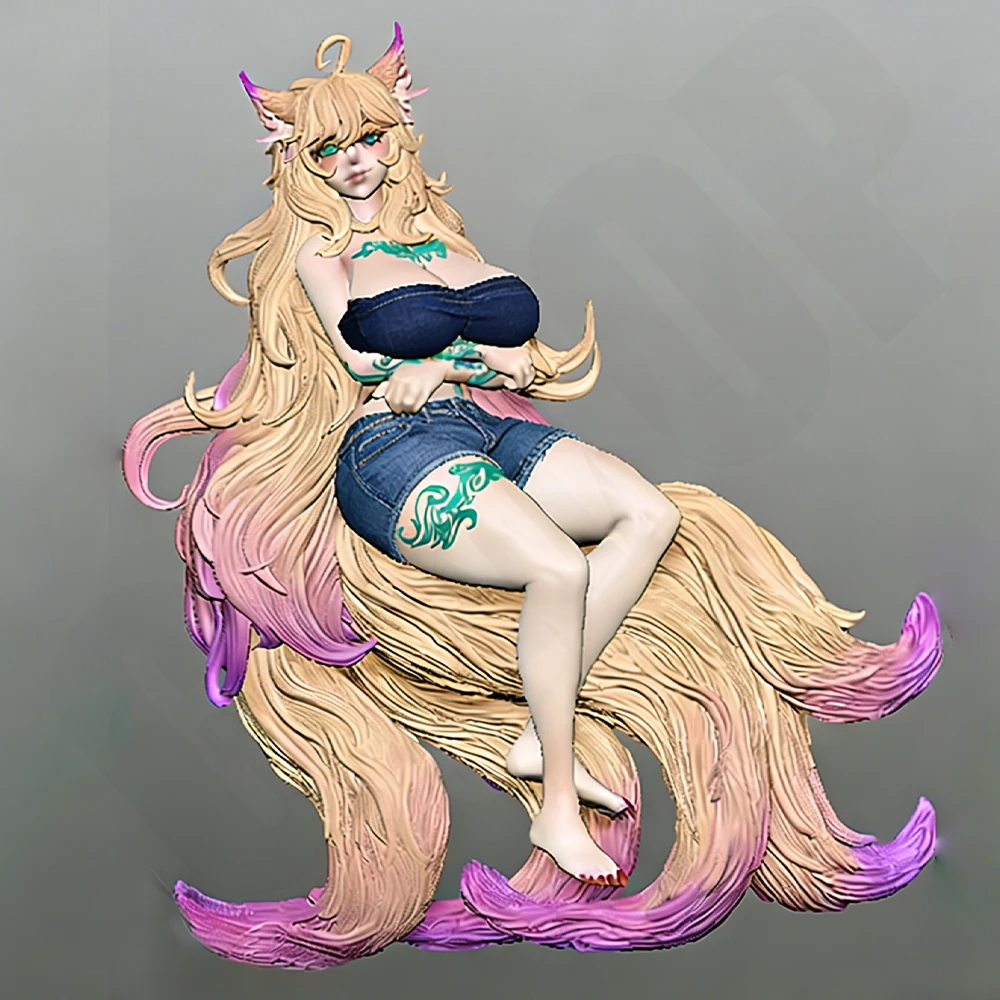 

1/24/18/16 Соблазнительная девушка-лиса NSFW, модель из смолы, игрушка, набор для творчества, несобранная миниатюрная статуэтка, неокрашенный комплект