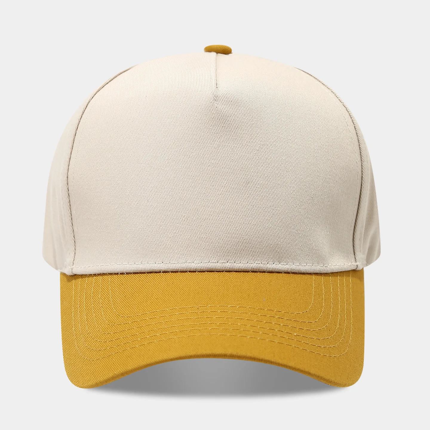 Neue farbblockierte Fünf-Panel-Baseballkappe für Damen, modischer und lässiger Sonnenhut für Herren, LKW-Fahrer-Kappe, trendig und vielseitig – Detail 20