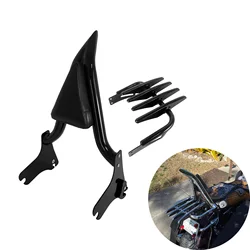 Motorcycle Rear Backrest With Luggage Rack Fit for Harley Touring 1997-2008 Road King Electra Glide Street Glide