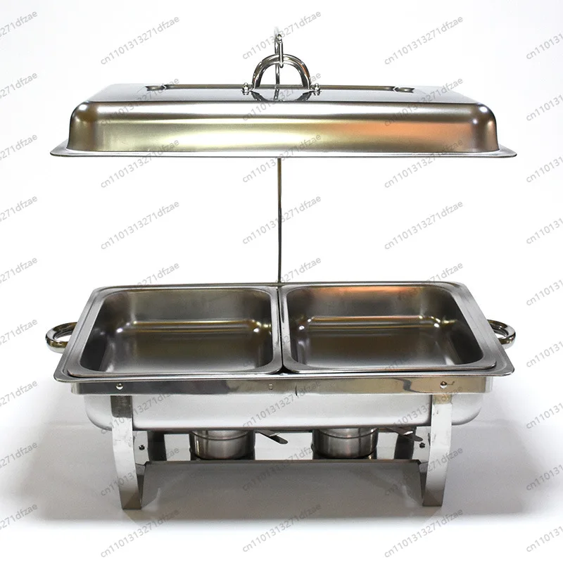 

Stainless Steel Buffet Stove Lid Can Hang Food Heating Container