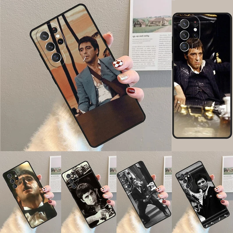 Scarface Tony Montana Print Handyhülle für Samsung Galaxy Note 10 Pro S26 S25 S24 S23 S22 Ultra Plus S21 FE S20 Stoßfeste Schutzhülle