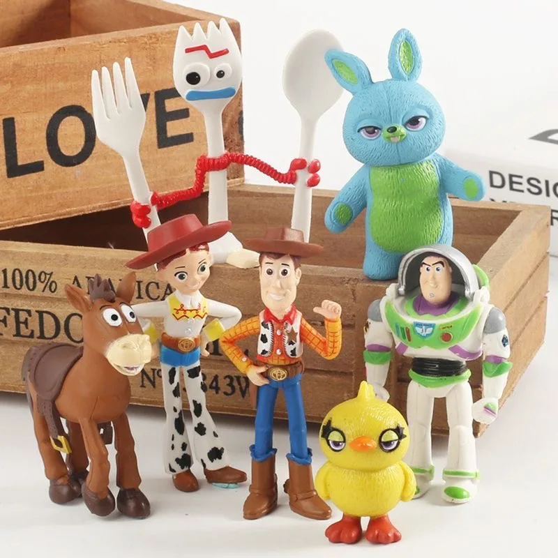 7-teiliges Set Toy Story 5 Actionfiguren, Kawaii Cartoon-Film Mini-Charakter-Figuren, PVC-Spielzeug, Modellpuppen, Figuren, Geburtstagsgeschenk – Detail 2
