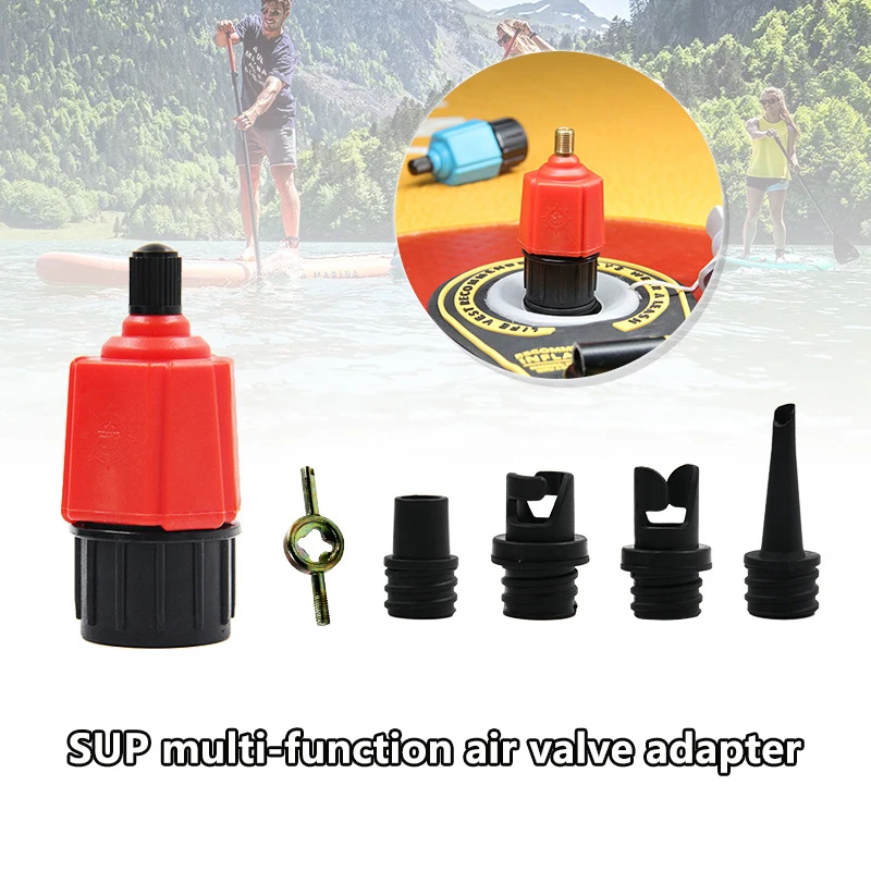 SUP Paddleboard Air Valve Adaptor Surfboard Kayak Rubber Kayak Submersible Boat Car Pump Multi Function Adaptor