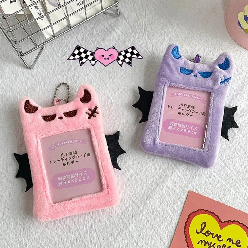 حامل صور فوتوغرافي ضفدع كرتوني قطيفة ، معرف لطيف وحامل بطاقة ائتمان ، فتاة Kpop Idol صورة بطاقة غطاء حقيبة قلادة