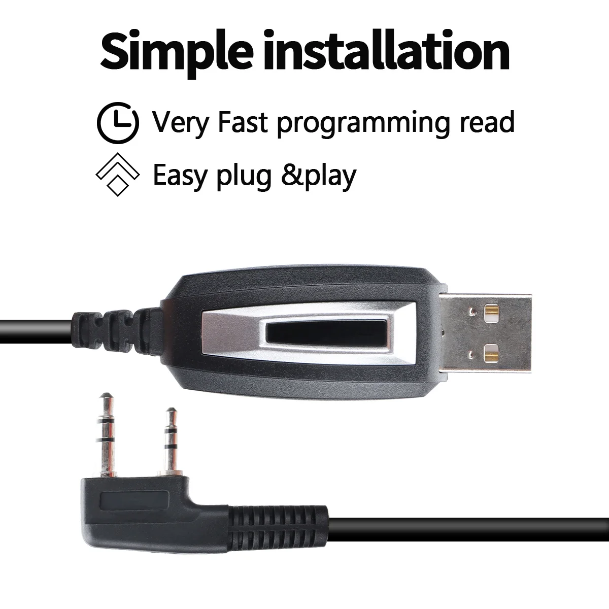 USB Programming Cable  for Iradio UV-88 BinTolk BT-8000 BT-8200 TC-318 Baofeng UV-32 UV-21 PRO Walkie Talkie Radio