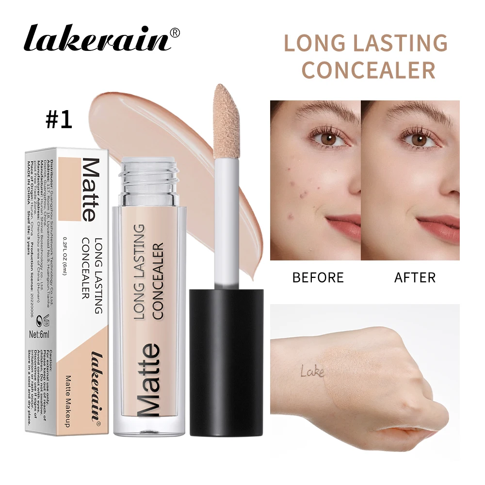 Lakerain – correcteur hydratant et radieux, contrôle de l'huile longue durée, fond de teint liquide, Texture, haute couverture, correcteur hydratant pour la peau