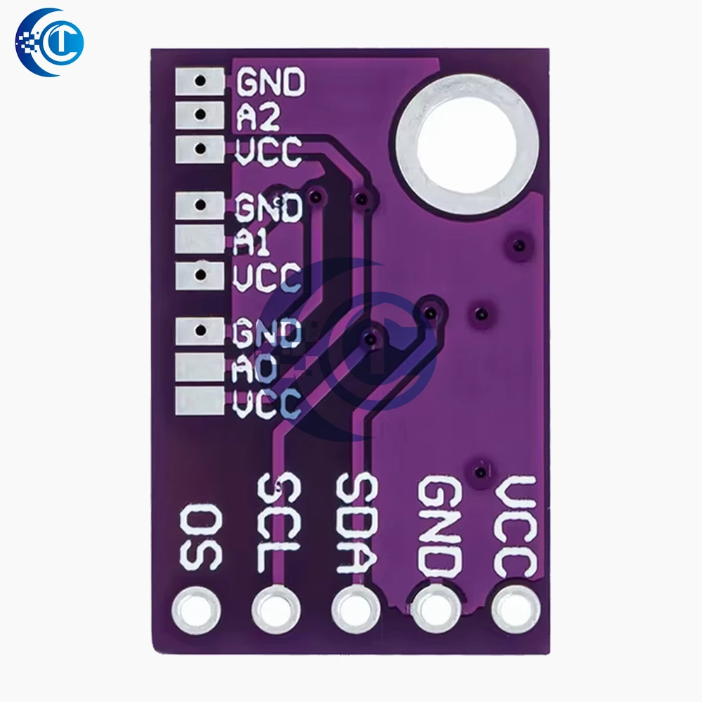 Sensor de temperatura LM75 LM75A, interfaz I2C de alta velocidad, módulo de placa de desarrollo de alta precisión para Arduino