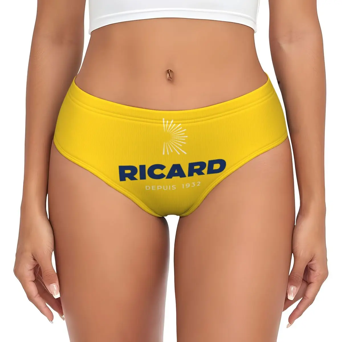 Custom Marseille France Ricards Logo Brief Panties Womens Breathable Stretch Underwear