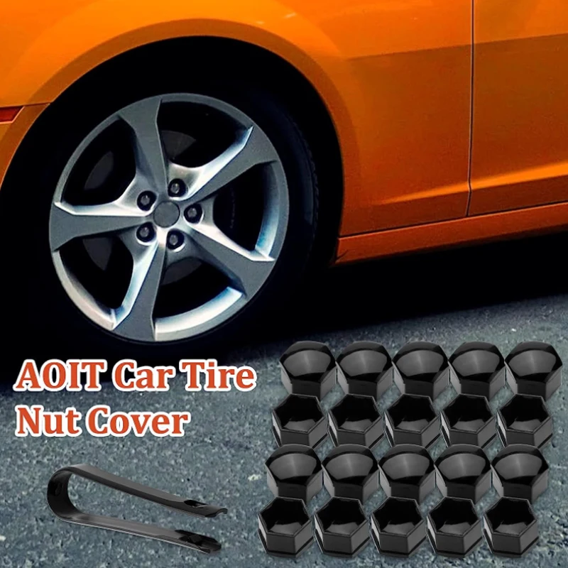 New20Pcs 17/19/21mm Car Wheel Nut Bolt Head Cover Cap Protective Bolt Caps Exteriors Decoration Protecting Bolt Rims Screws Plug